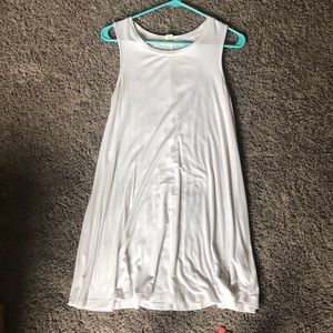 White tank top dress